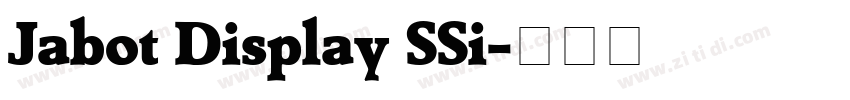 Jabot Display SSi字体转换